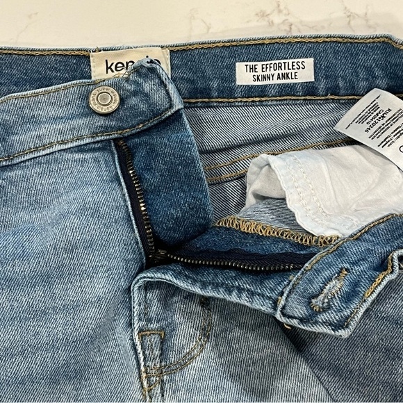 Kensie Blue Denim Stretch High Waist Cutoffs 6/28 - Picture 6 of 10